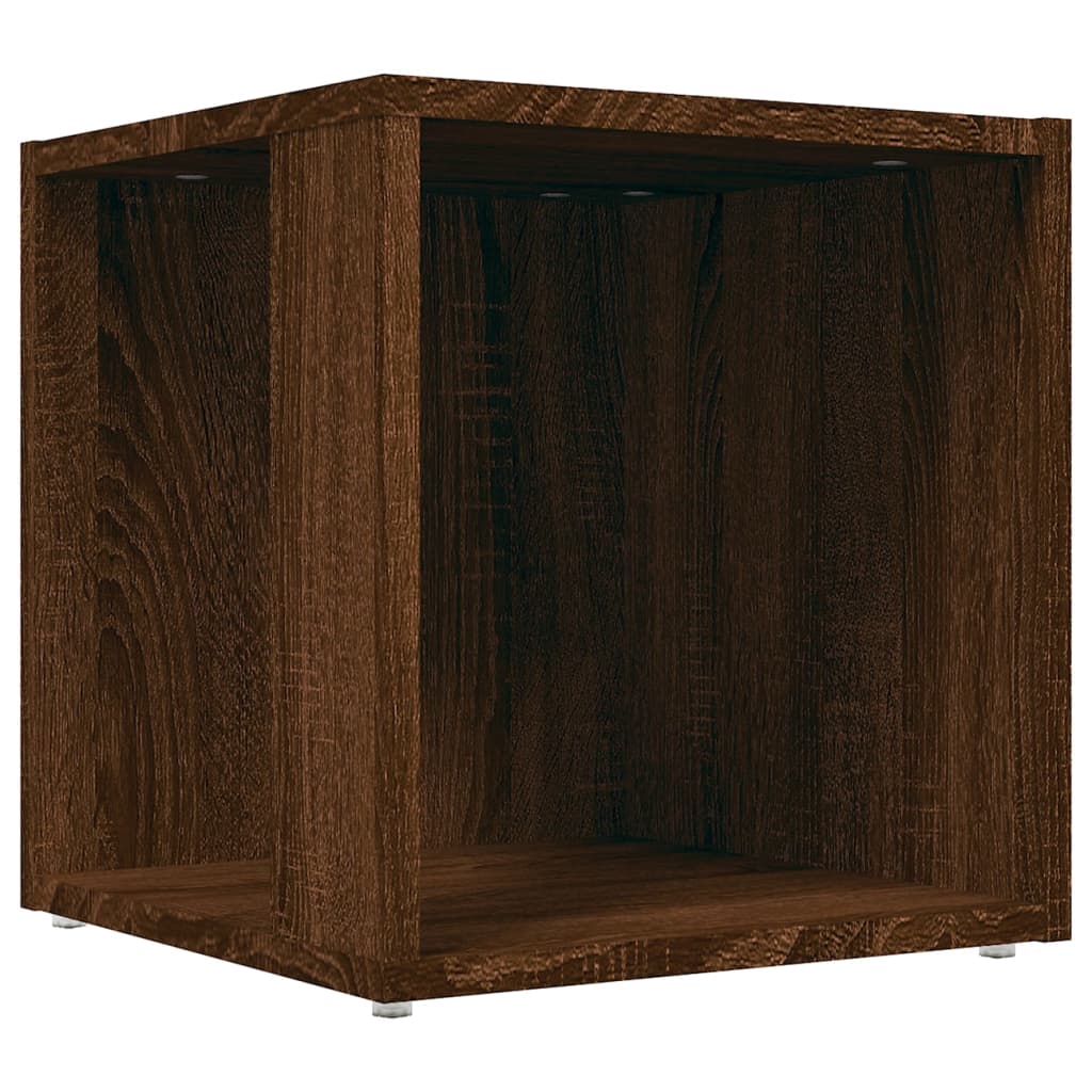 Măsuță laterală, stejar maro, 33x33x34,5 cm, lemn prelucrat - Lando