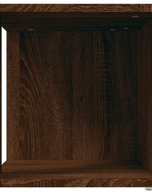 Încărcați imaginea în vizualizatorul Galerie, Măsuță laterală, stejar maro, 33x33x34,5 cm, lemn prelucrat - Lando
