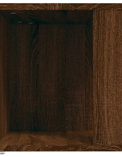 Загрузите изображение в средство просмотра галереи, Măsuță laterală, stejar maro, 33x33x34,5 cm, lemn prelucrat - Lando
