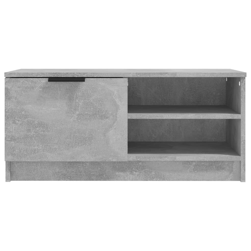 Comodă TV, 2 buc., gri beton, 80x35x36,5 cm, lemn prelucrat