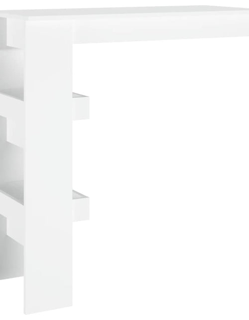 Загрузите изображение в средство просмотра галереи, Masă bar de perete, alb, 102x45x103,5 cm, lemn compozit
