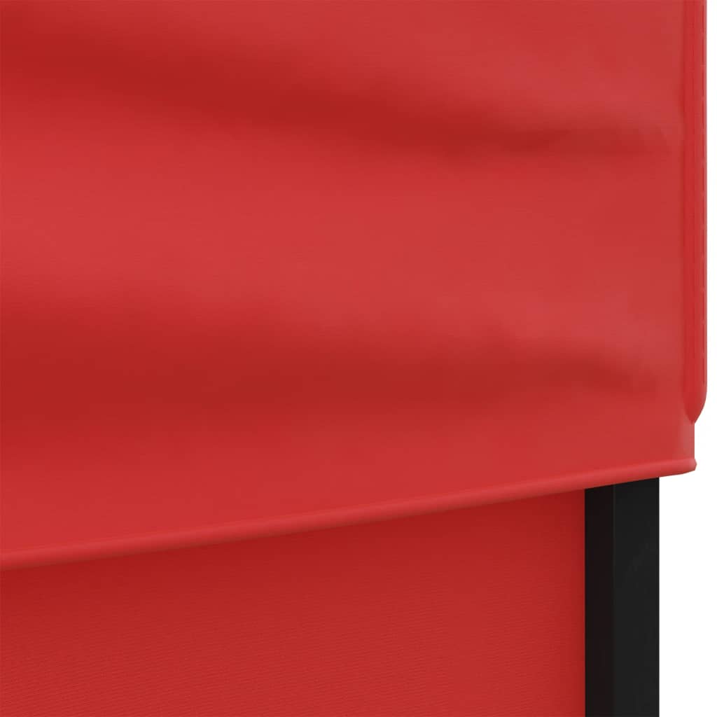 Cort pliabil pentru petrecere, pereți laterali, roșu, 2x2 m