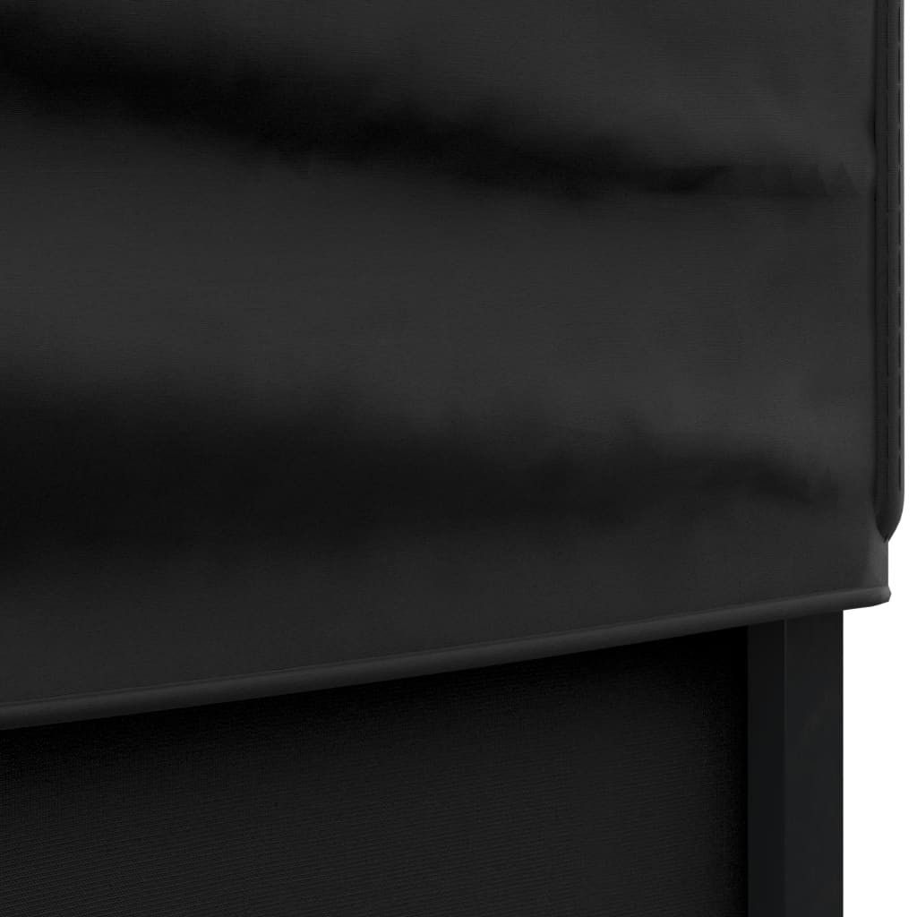 Cort pliabil pentru petreceri cu pereți laterali, negru, 3x6 m