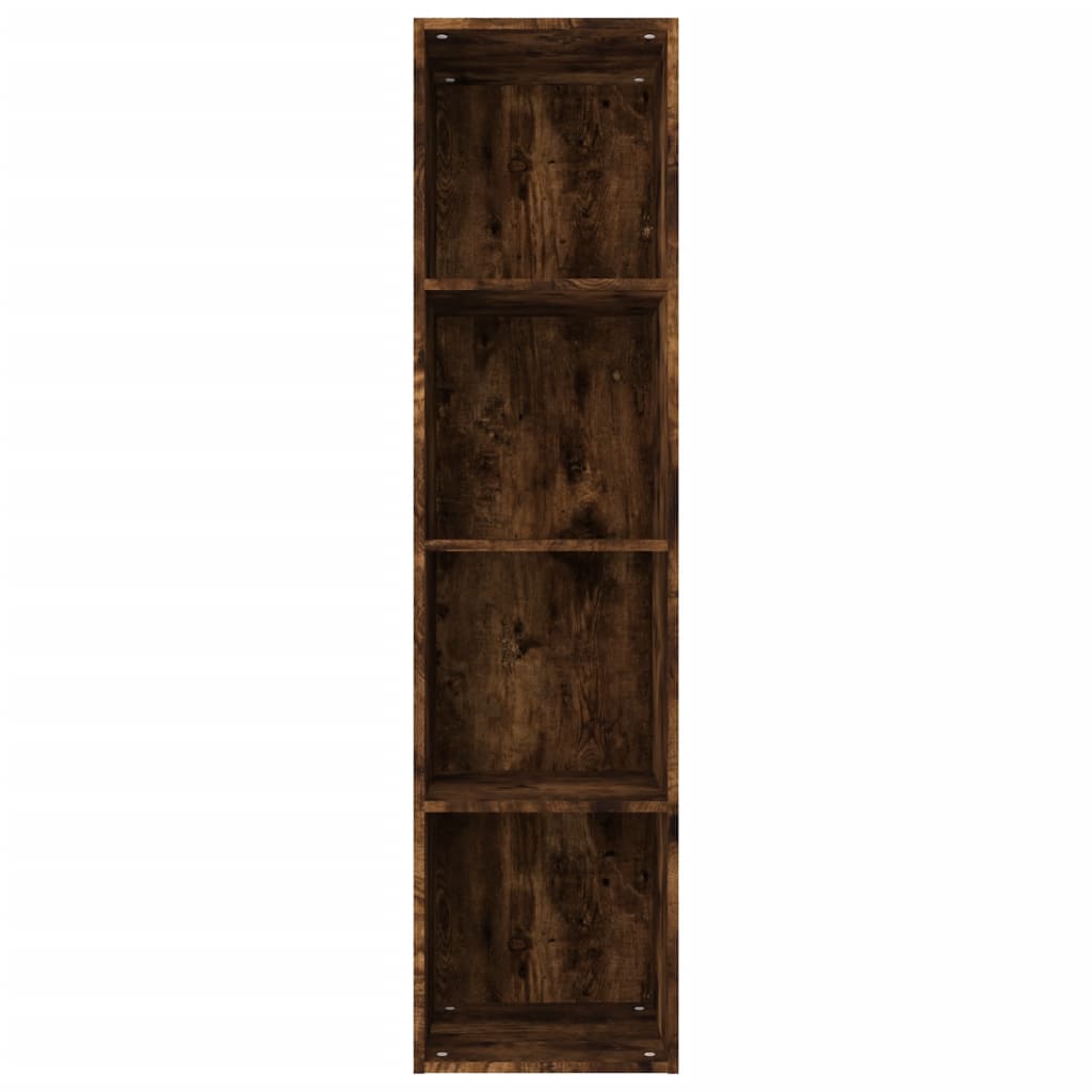 Bibliotecă/dulap TV stejar fumuriu 36x30x143 cm lemn prelucrat