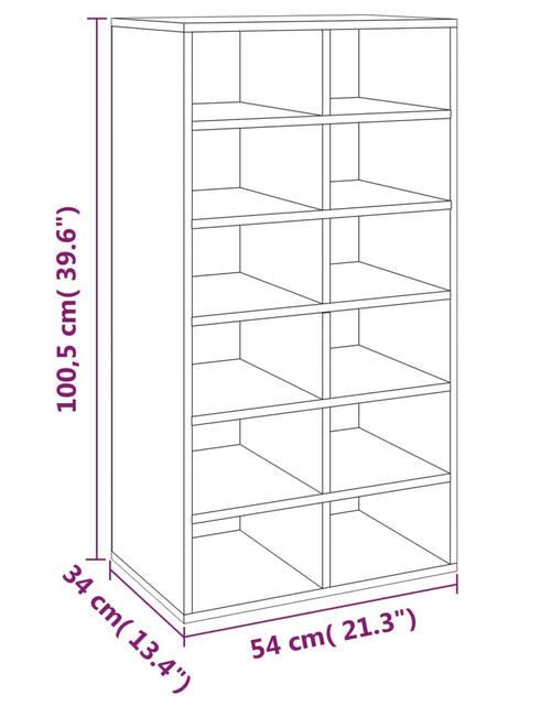 Загрузите изображение в средство просмотра галереи, Pantofar, stejar sonoma, 54x34x100,5 cm, lemn compozit
