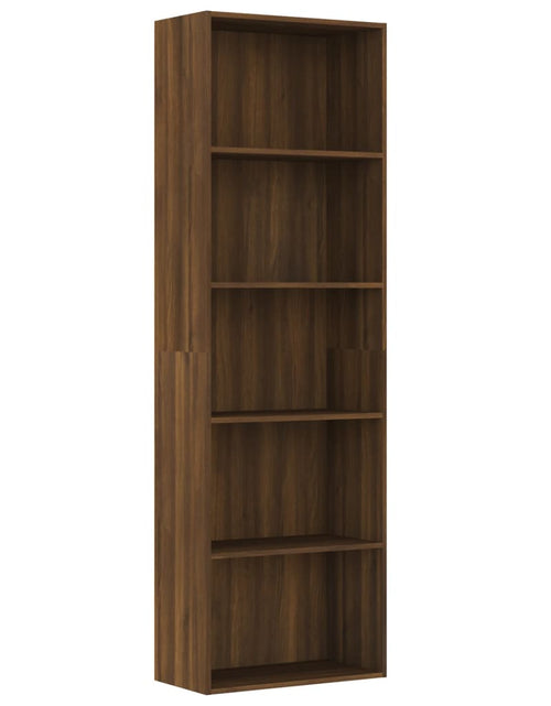 Загрузите изображение в средство просмотра галереи, Bibliotecă 5 niveluri stejar maro 60x30x189 cm lemn compozit
