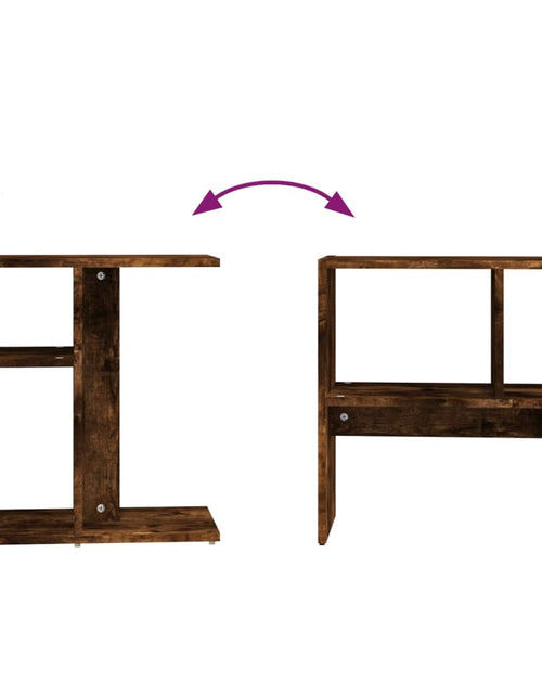 Загрузите изображение в средство просмотра галереи, Masă laterală, stejar fumuriu, 50x30x50 cm, lemn compozit
