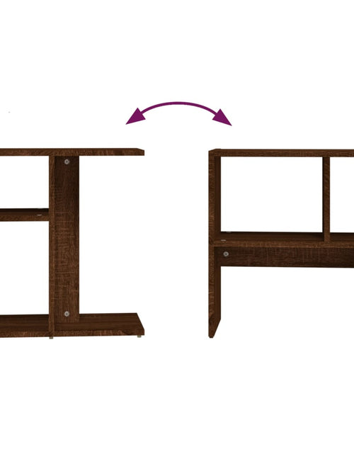 Загрузите изображение в средство просмотра галереи, Măsuță laterală, stejar maro, 50x30x50 cm, lemn compozit

