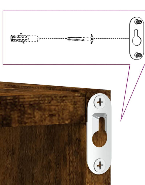 Загрузите изображение в средство просмотра галереи, Rafturi cuburi de perete 2 buc Stejar afumat 30x15x30 cm
