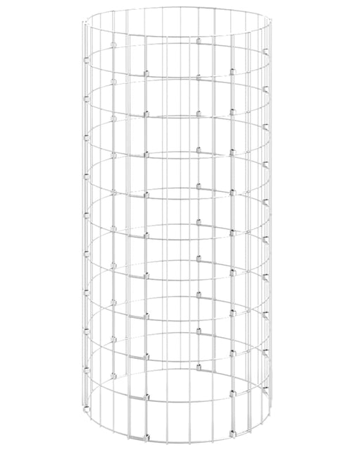 Încărcați imaginea în vizualizatorul Galerie, Stâlp de gabion, Ø50x100 cm, oțel galvanizat, circular
