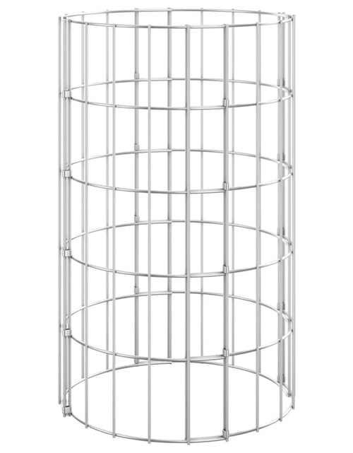 Загрузите изображение в средство просмотра галереи, Strat înălțat gabion 3 buc. Ø30x50 cm oțel galvanizat circular
