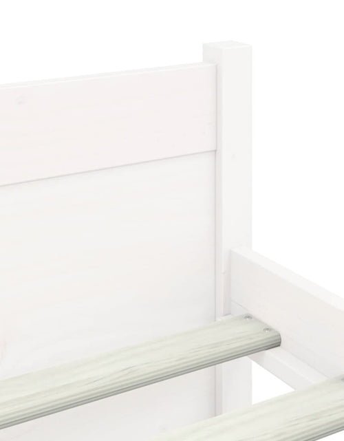 Încărcați imaginea în vizualizatorul Galerie, Cadru de pat, alb, 120x200 cm, lemn masiv de pin

