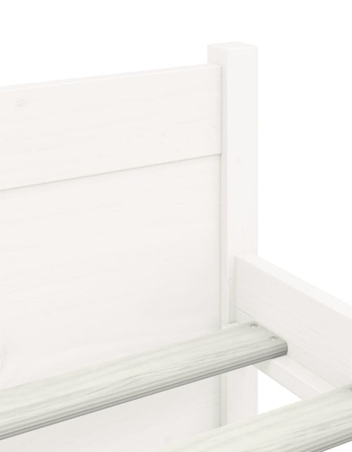 Încărcați imaginea în vizualizatorul Galerie, Cadru de pat, alb, 160x200 cm, lemn masiv de pin
