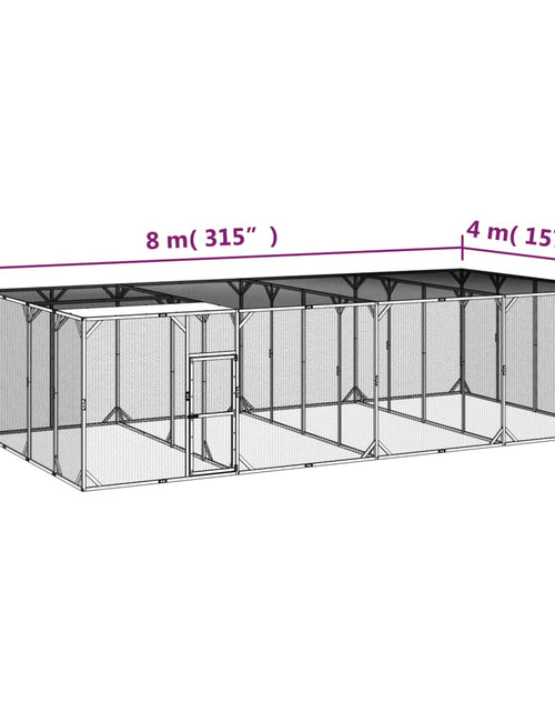 Загрузите изображение в средство просмотра галереи, Coteț de găini, 800x400x200 cm, lemn masiv de pin impregnat
