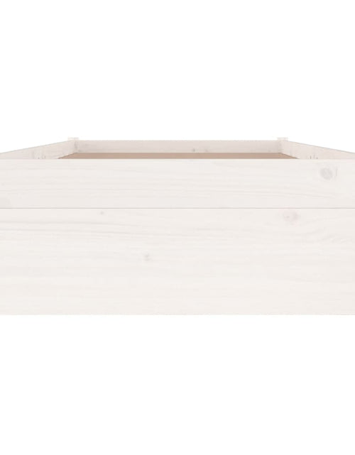 Încărcați imaginea în vizualizatorul Galerie, Cadru pat cu sertare, alb, 75x190 cm, mic single
