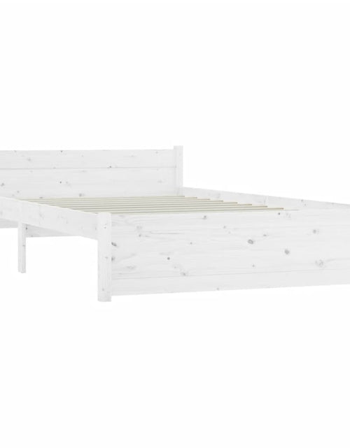 Încărcați imaginea în vizualizatorul Galerie, Cadru pat cu sertare, alb, 140x190 cm
