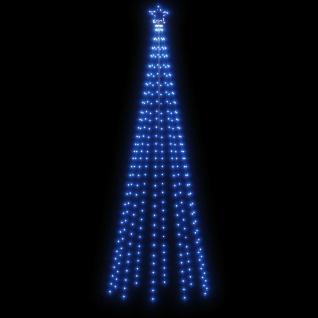 Brad de Crăciun conic, 310 LED-uri, albastru, 100x300 cm - Lando