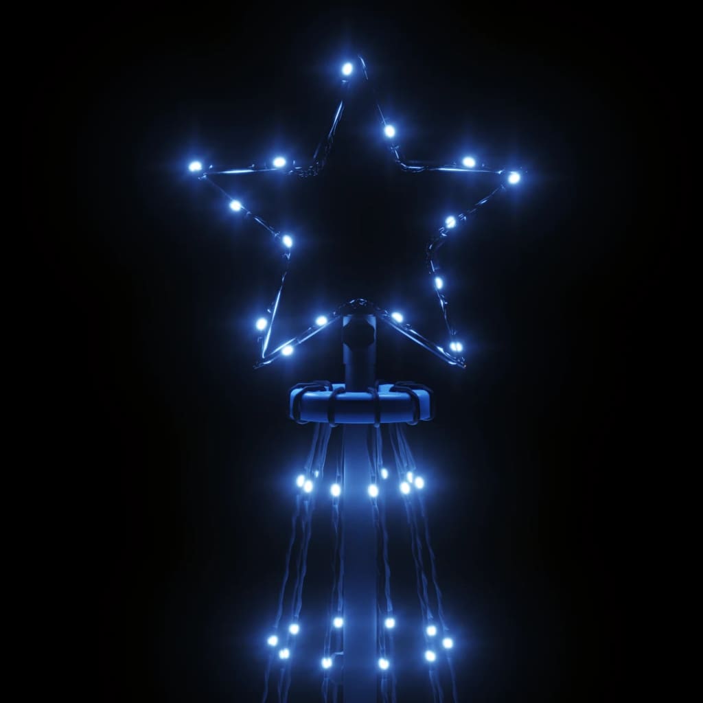 Brad de Crăciun conic, 310 LED-uri, albastru, 100x300 cm - Lando