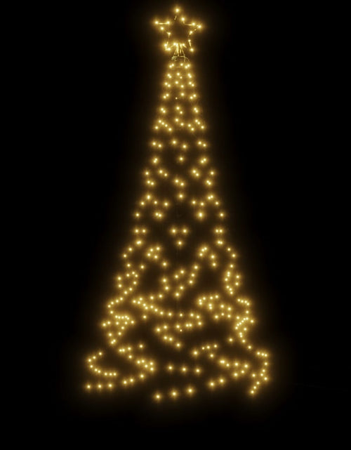 Încărcați imaginea în vizualizatorul Galerie, Brad de Crăciun cu țăruș, 200 LED-uri, alb cald, 180 cm
