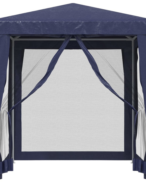 Загрузите изображение в средство просмотра галереи, Cort de petrecere cu 4 pereți din plasă, albastru, 2x2 m, HDPE
