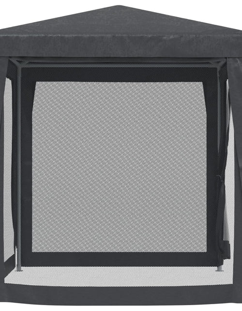 Загрузите изображение в средство просмотра галереи, Cort de petrecere cu 4 pereți din plasă, antracit, 2x2 m, HDPE
