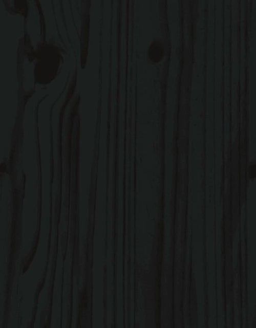 Încărcați imaginea în vizualizatorul Galerie, Cadru de pat Super King, negru, 180x200 cm, lemn masiv de pin
