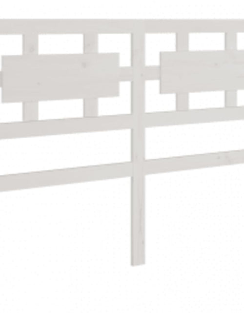 Încărcați imaginea în vizualizatorul Galerie, Cadru de pat Super King, alb, 180x200 cm, lemn masiv
