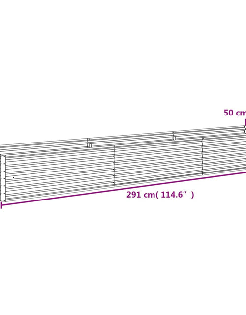 Încărcați imaginea în vizualizatorul Galerie, Strat înălțat de grădină, 291x50x36 cm, oțel corten

