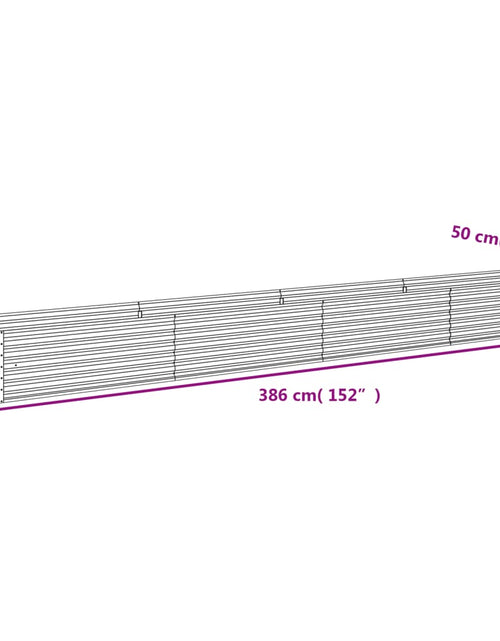 Загрузите изображение в средство просмотра галереи, Strat înălțat de grădină, 386x50x36 cm, oțel corten
