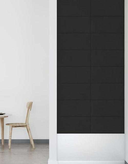Încărcați imaginea în vizualizatorul Galerie, Panouri de perete 12 buc. negru 60x30 cm catifea 2,16 m²
