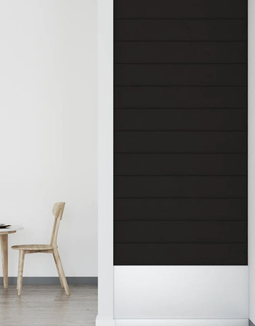 Încărcați imaginea în vizualizatorul Galerie, Panouri de perete 12 buc. negru 90x15 cm catifea 1,62 m²
