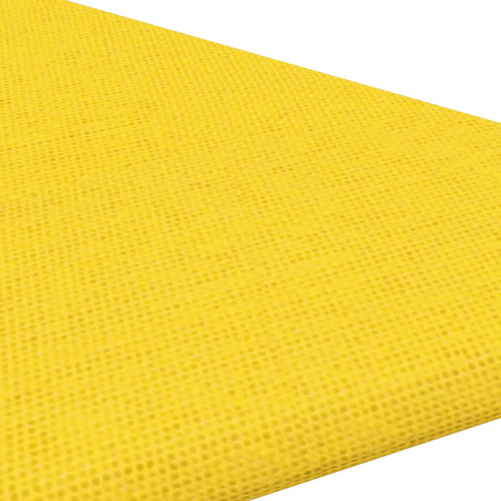 Panouri de perete 12 buc. galben deschis 30x30 cm textil 0,54m²