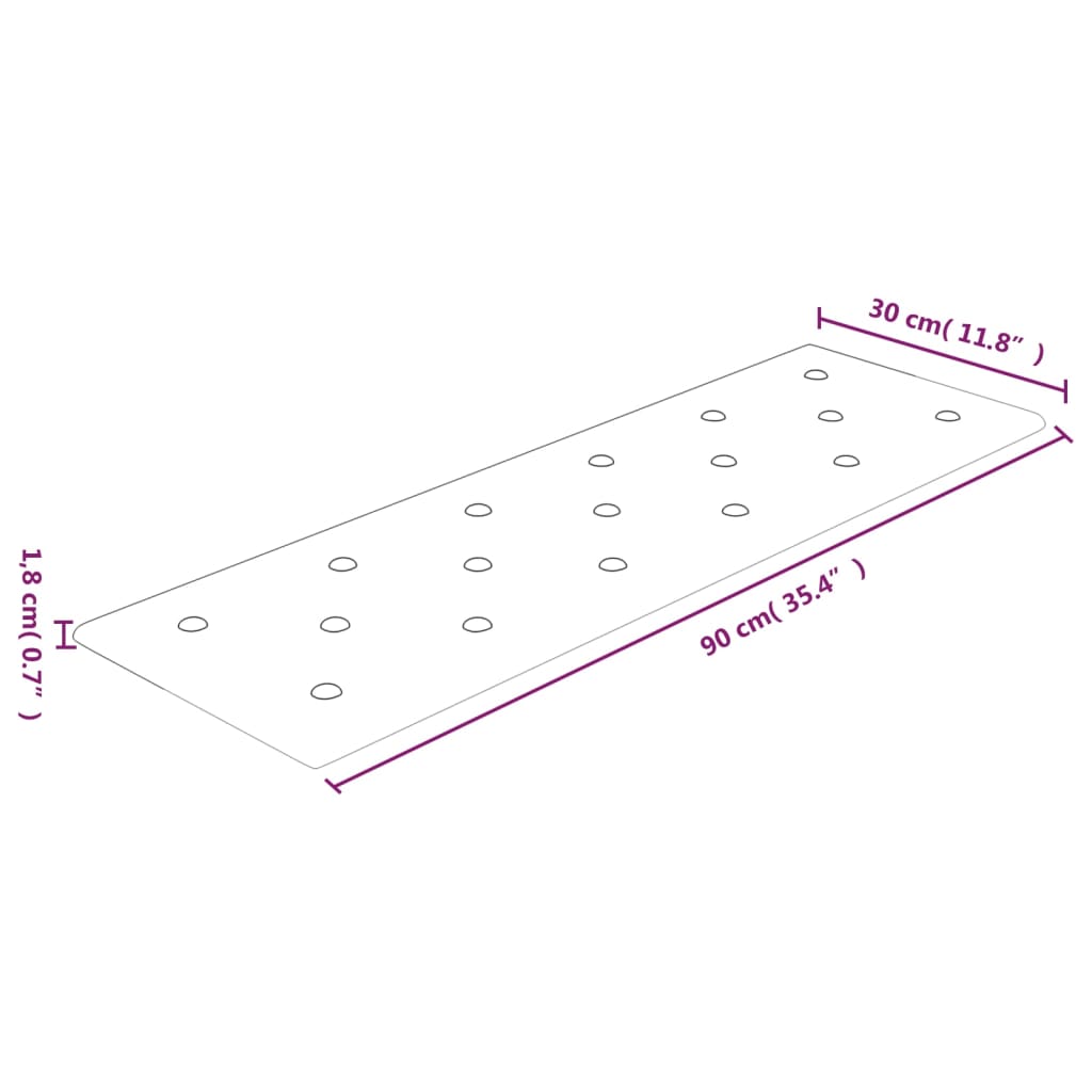 Panouri de perete 12 buc. gri 90x30 cm piele ecologică 3,24 m²