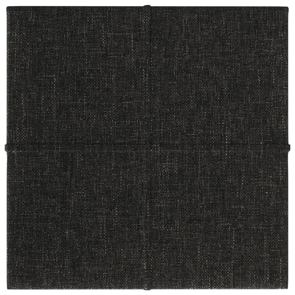 Panouri de perete 12 buc. negru 30x30 cm țesătură 1,08m²