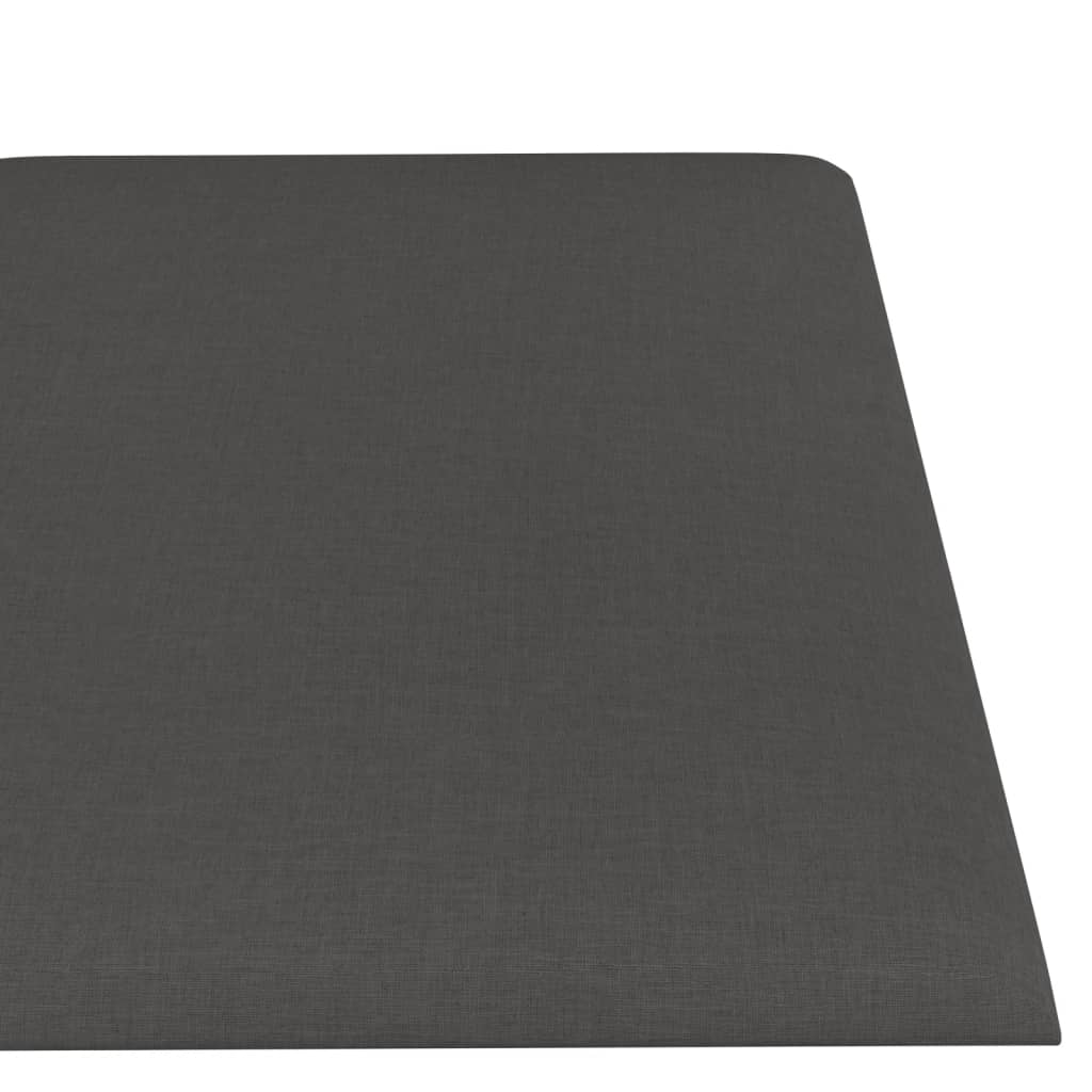 Panouri de perete, 12 buc. gri închis 60x15 cm textil 1,08 m²