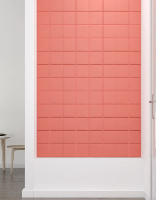Încărcați imaginea în vizualizatorul Galerie, Panouri de perete 12 buc. roz 60x15 cm catifea 1,08 m²
