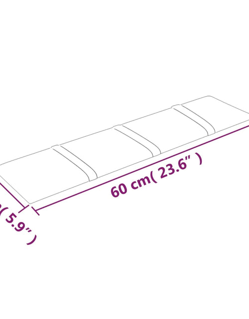 Încărcați imaginea în vizualizatorul Galerie, Panouri de perete 12 buc. maro 60x15 cm catifea 1,08 m²
