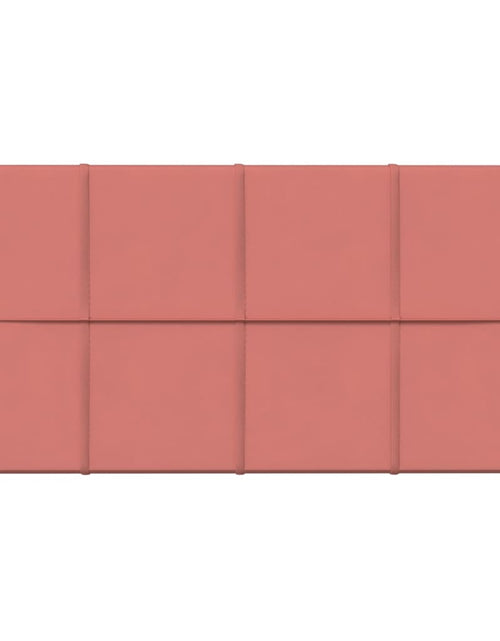 Загрузите изображение в средство просмотра галереи, Panouri de perete 12 buc. roz 60x30 cm catifea 2,16 m²
