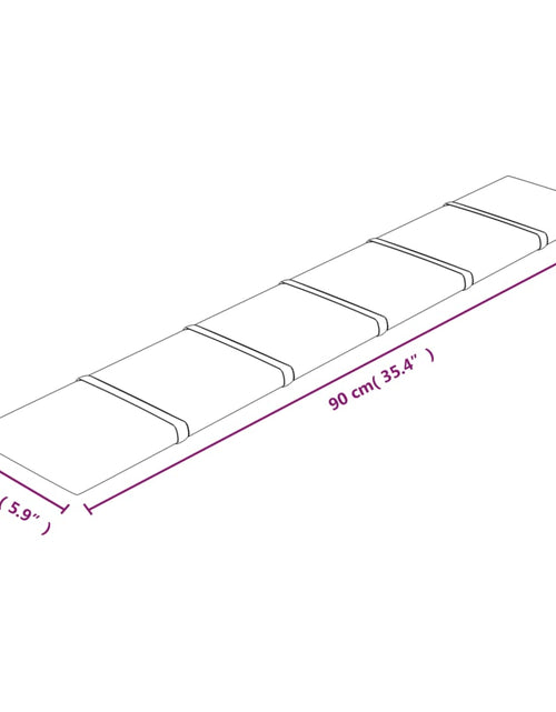 Încărcați imaginea în vizualizatorul Galerie, Panouri de perete 12 buc. gri închis 90x15 cm catifea 1,62 m²
