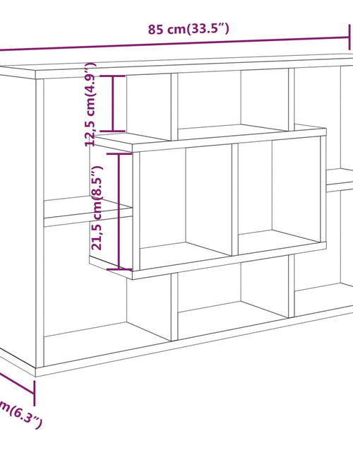 Încărcați imaginea în vizualizatorul Galerie, Raft de perete, stejar Sonoma, 85x16x52,5 cm, lemn prelucrat
