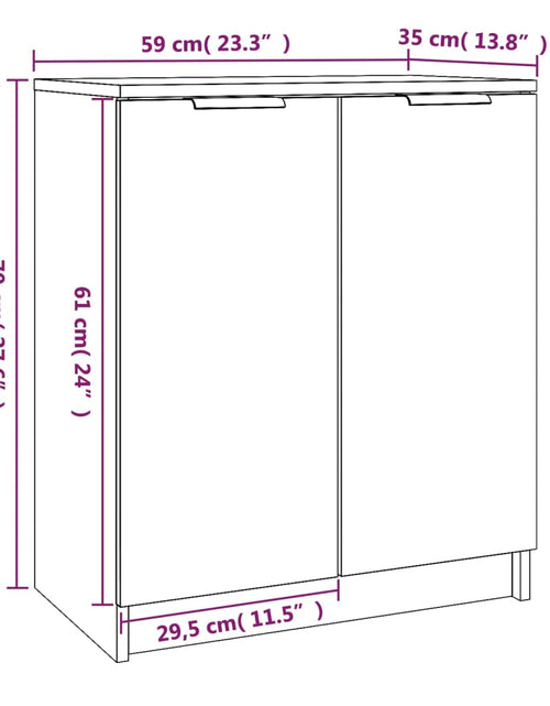 Încărcați imaginea în vizualizatorul Galerie, Pantofar, stejar sonoma, 59x35x70 cm, lemn prelucrat
