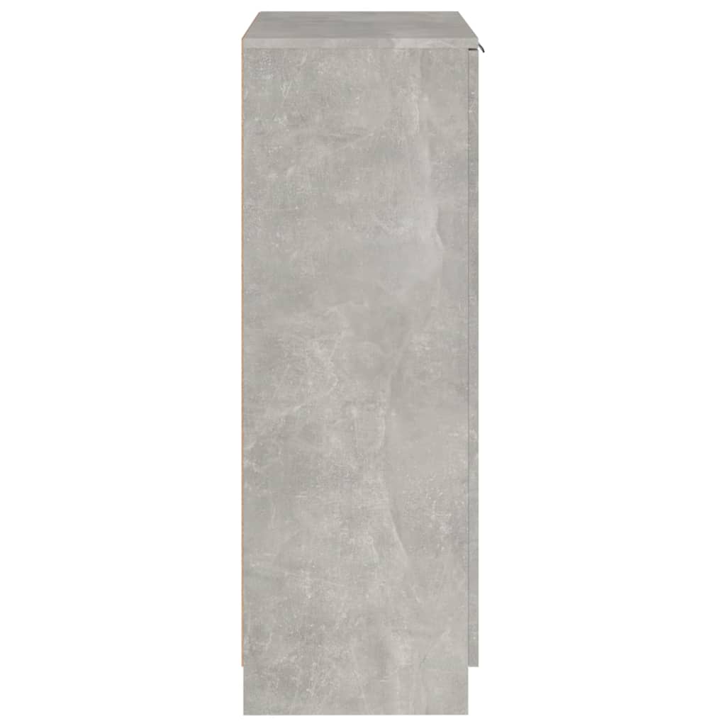 Pantofar, gri beton, 59x35x100 cm, lemn compozit