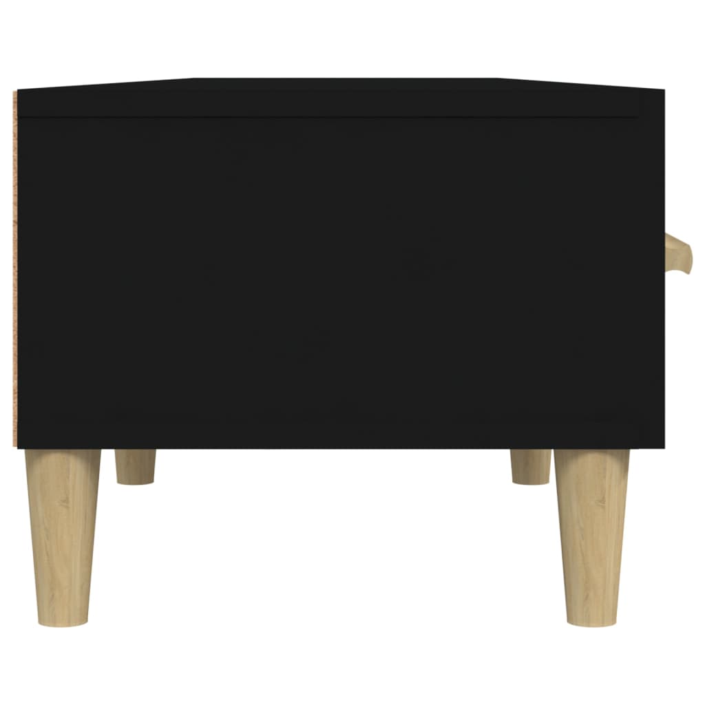 Comodă TV, negru, 150x34,5x30 cm, lemn compozit