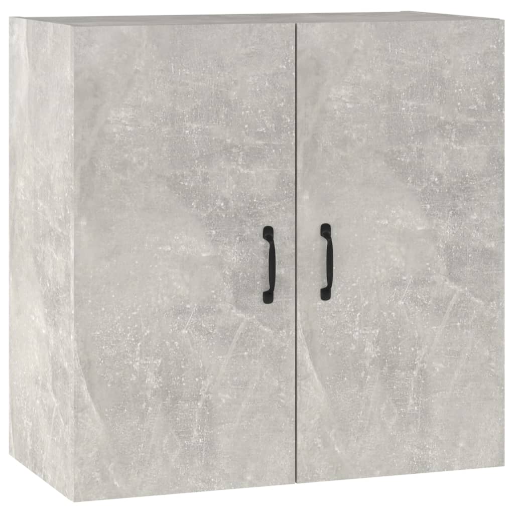 Dulap de perete, gri beton, 60x31x60 cm, lemn prelucrat