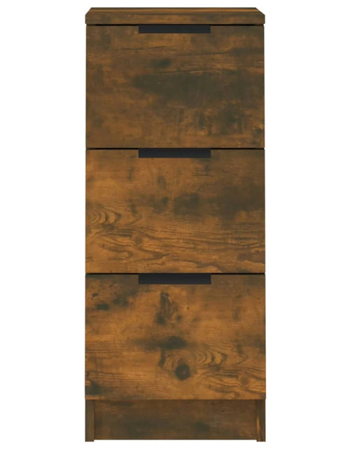 Încărcați imaginea în vizualizatorul Galerie, Servante, 2 buc., stejar fumuriu, 30x30x70 cm, lemn prelucrat
