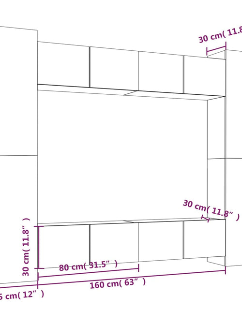 Încărcați imaginea în vizualizatorul Galerie, Set dulap TV, 8 piese, gri sonoma, lemn prelucrat
