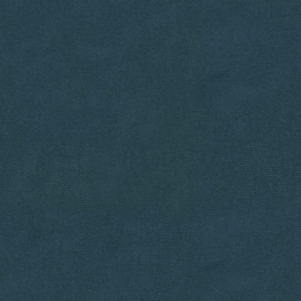 Scaune de sufragerie, 2 buc., albastru, catifea