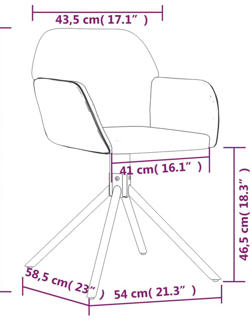 Încărcați imaginea în vizualizatorul Galerie, Scaune de bucătărie pivotante, 2 buc., maro, catifea - Lando
