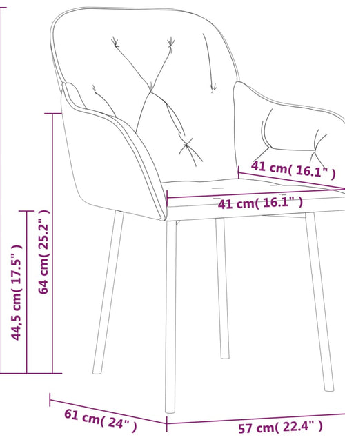 Încărcați imaginea în vizualizatorul Galerie, Scaune de bucătărie, 2 buc., negru, catifea - Lando
