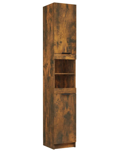 Încărcați imaginea în vizualizatorul Galerie, Set dulapuri de baie, 5 piese, stejar afumat, lemn prelucrat - Lando
